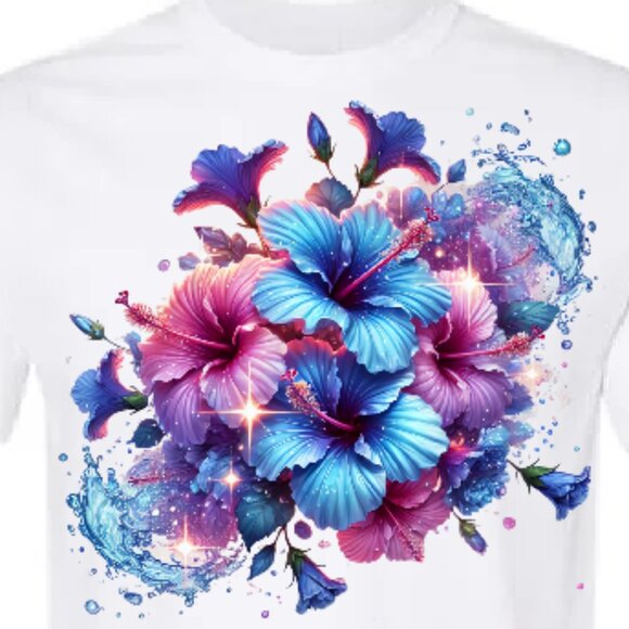 Graphic Image Other - Beautiful Spring Flower Graphic Tee- Hibiscus